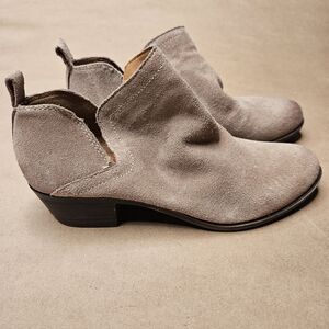 Lucky Brand Bollo ankle suede booties. Size 7